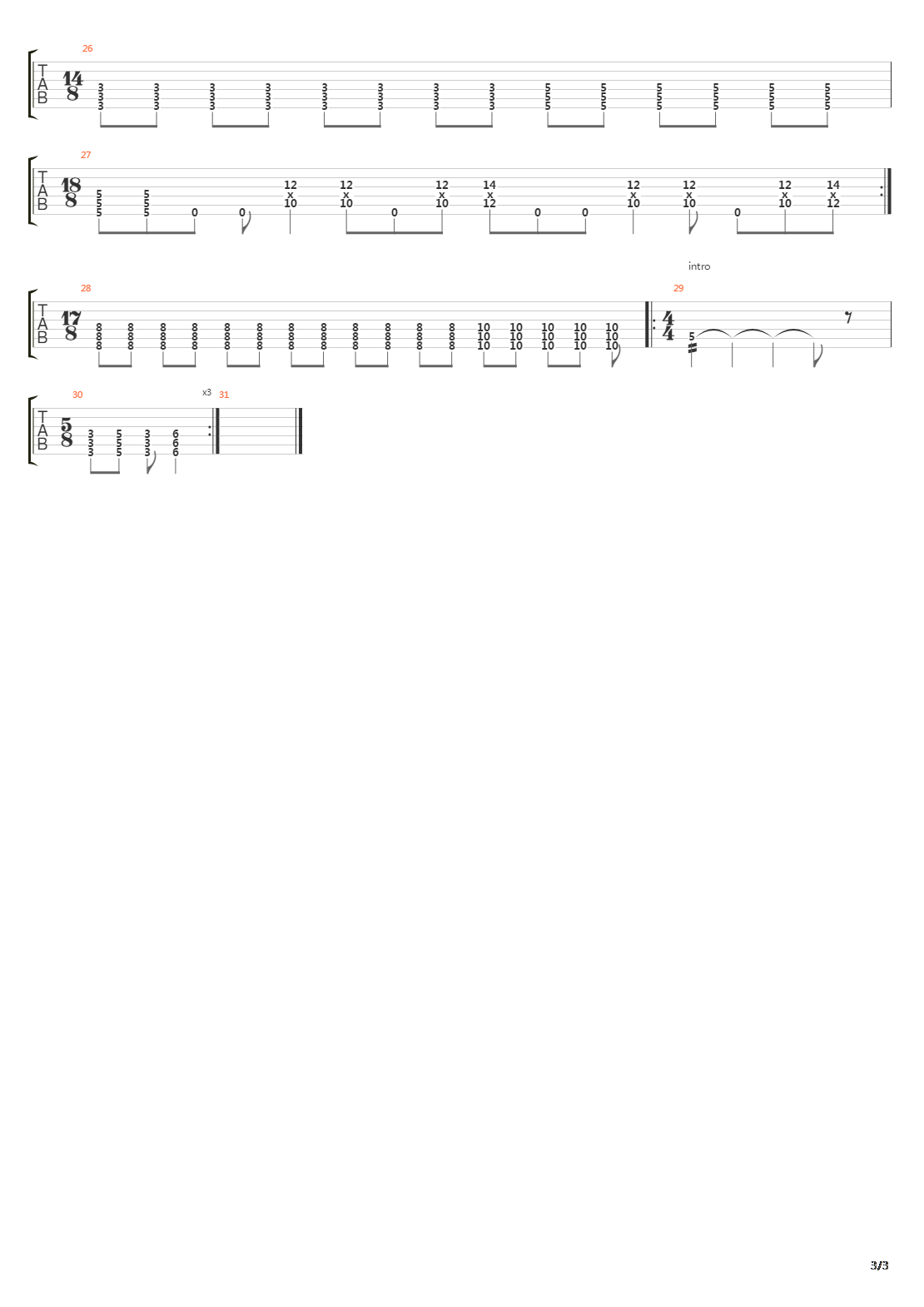 Adrenaline吉他谱