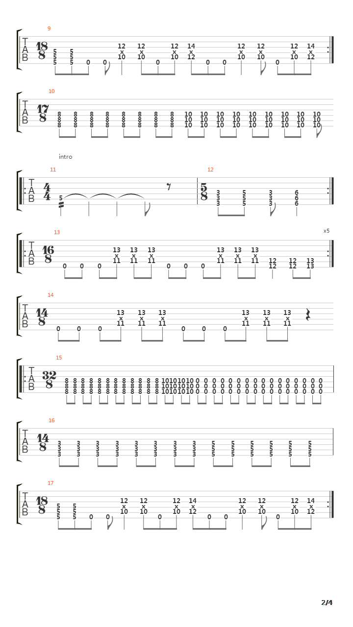 Adrenaline吉他谱