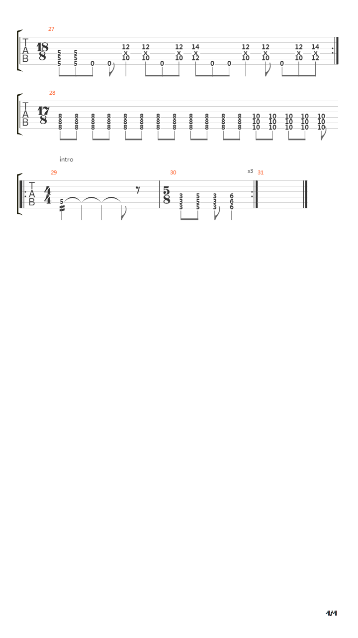 Adrenaline吉他谱