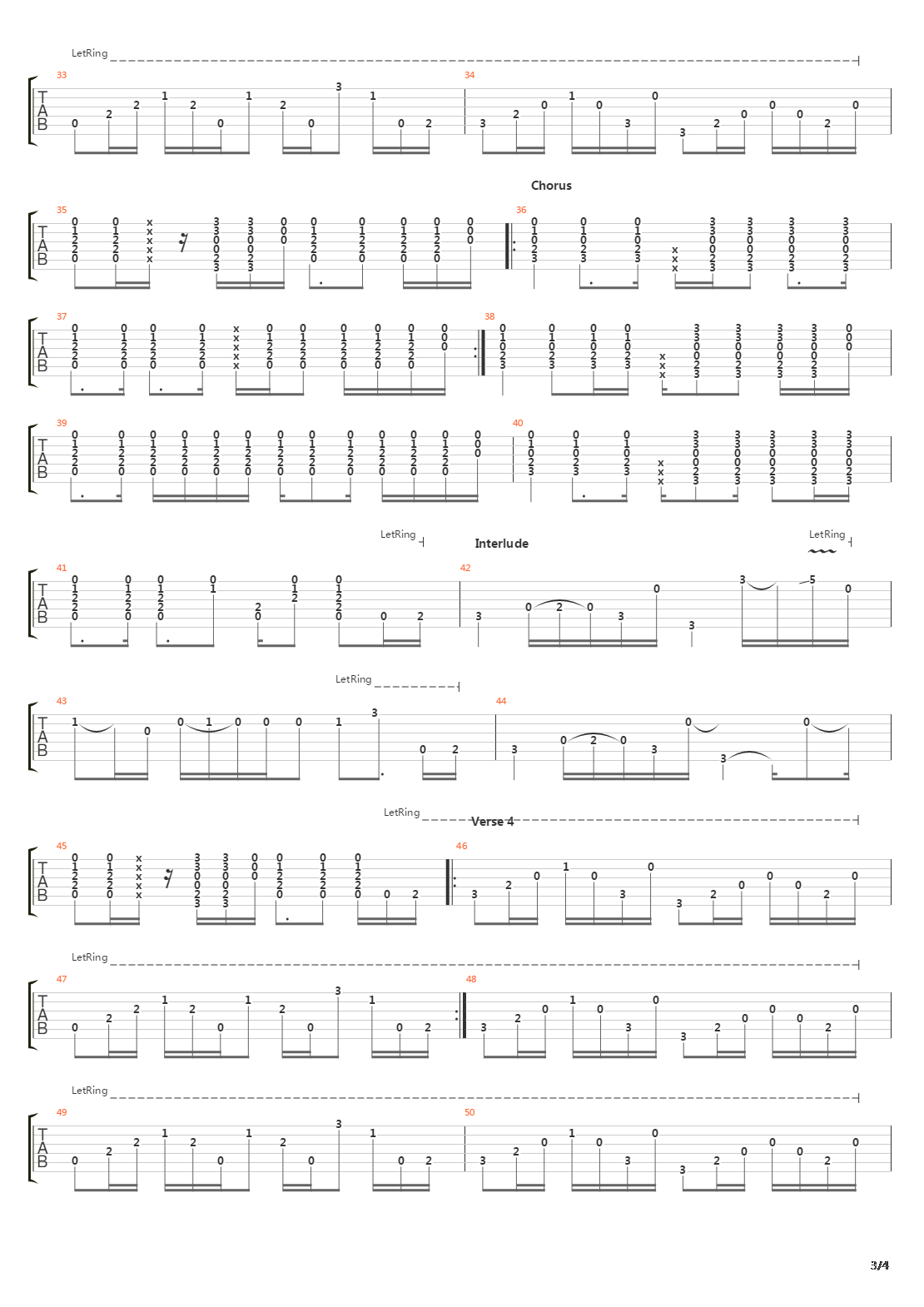 Simple Man吉他谱