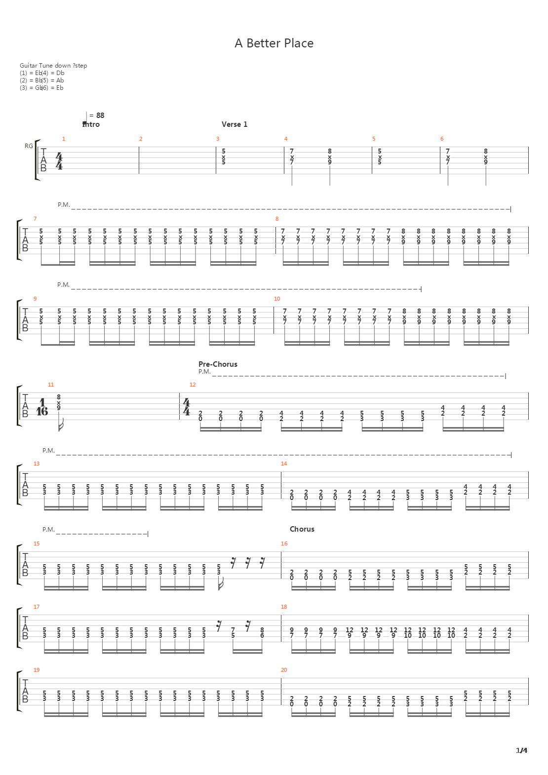 A Better Place吉他谱