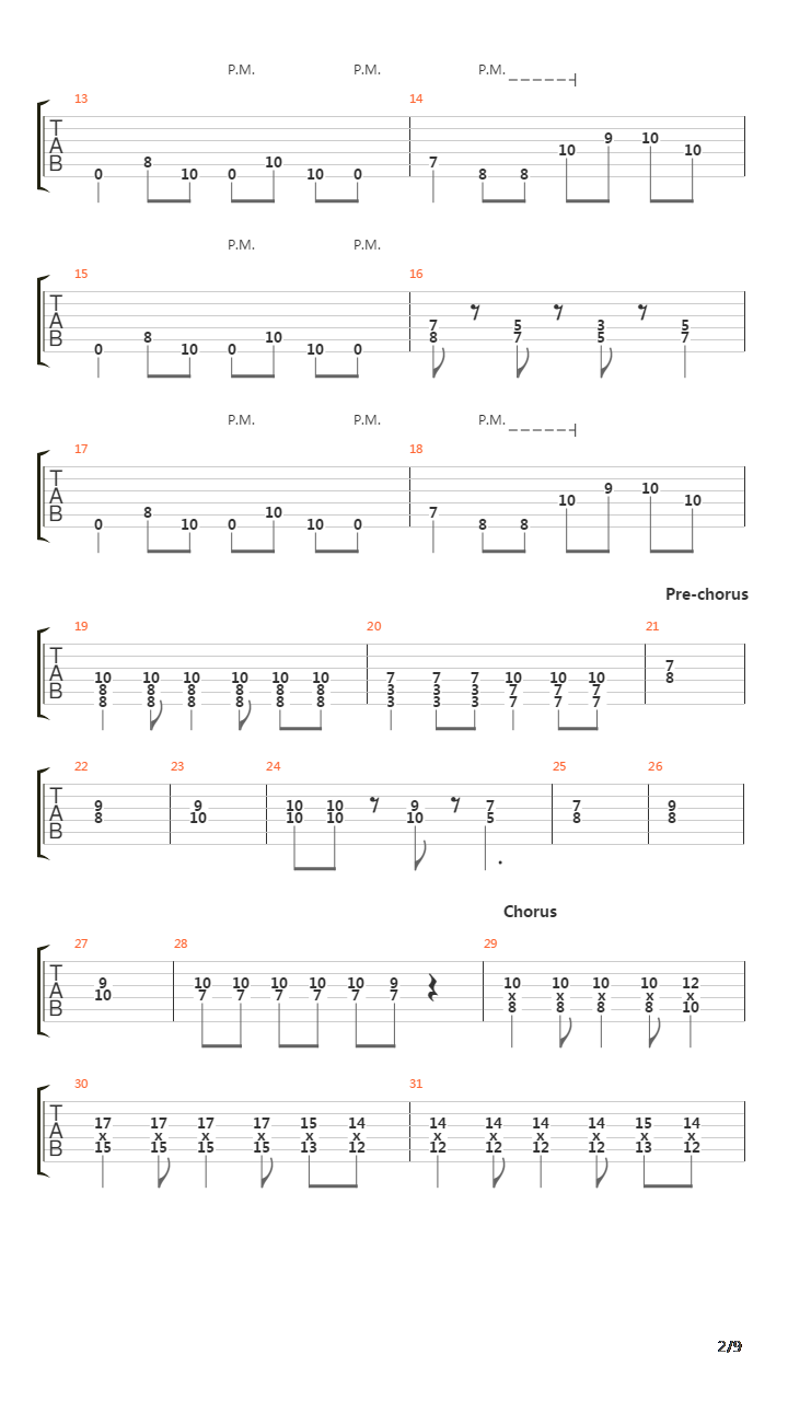 Massachusetts吉他谱