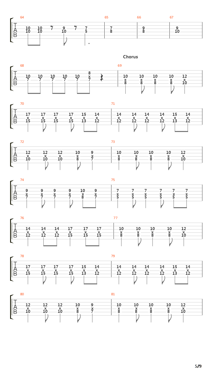 Massachusetts吉他谱