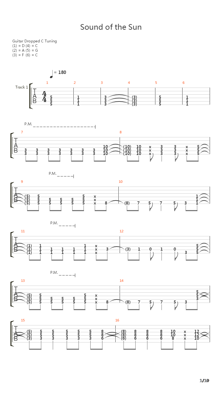 Sound Of The Sun吉他谱