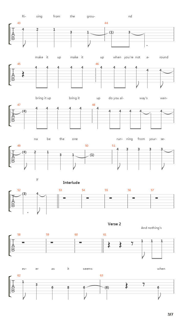 Sound Of The Sun吉他谱