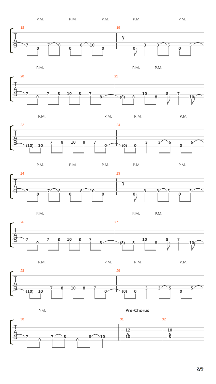 Vices吉他谱