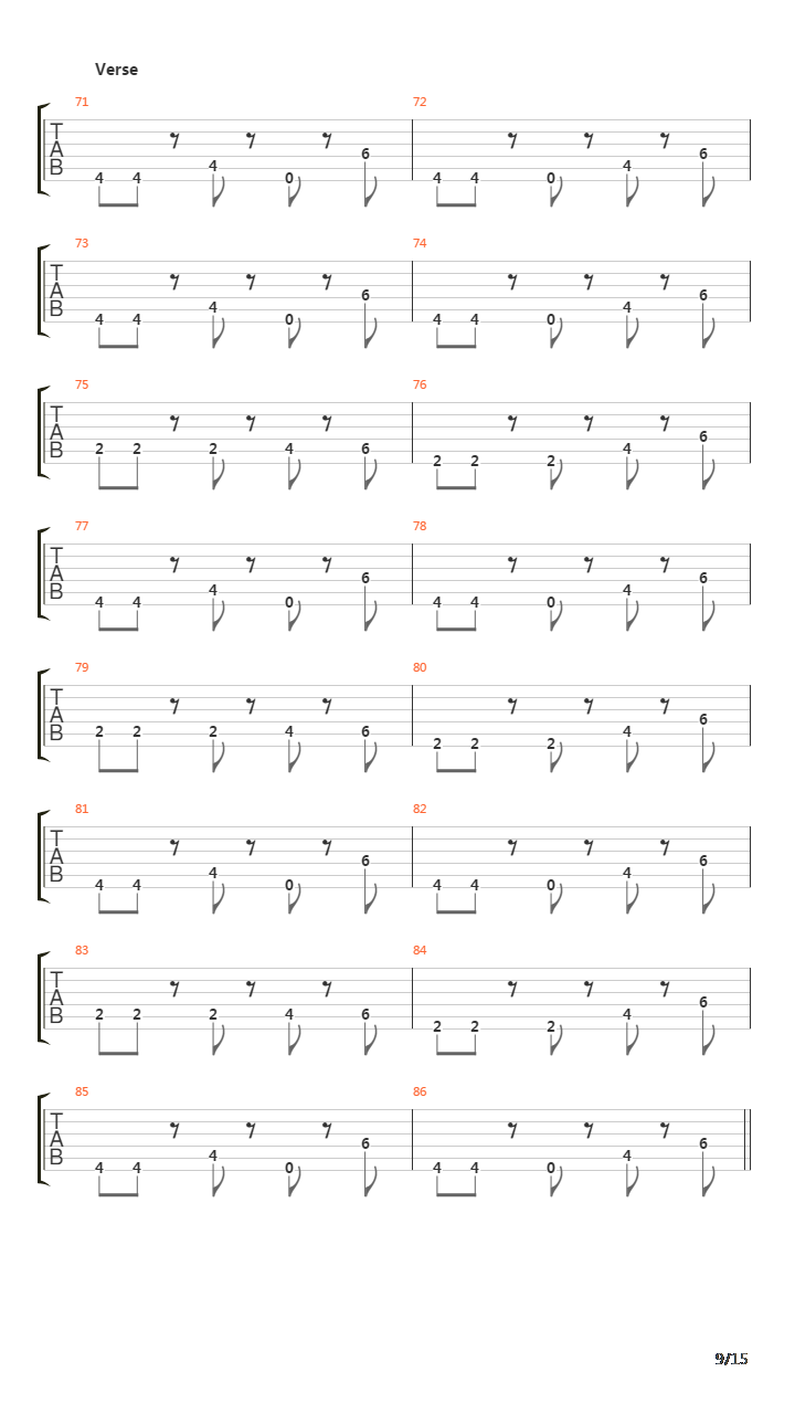 Out Of Breath吉他谱