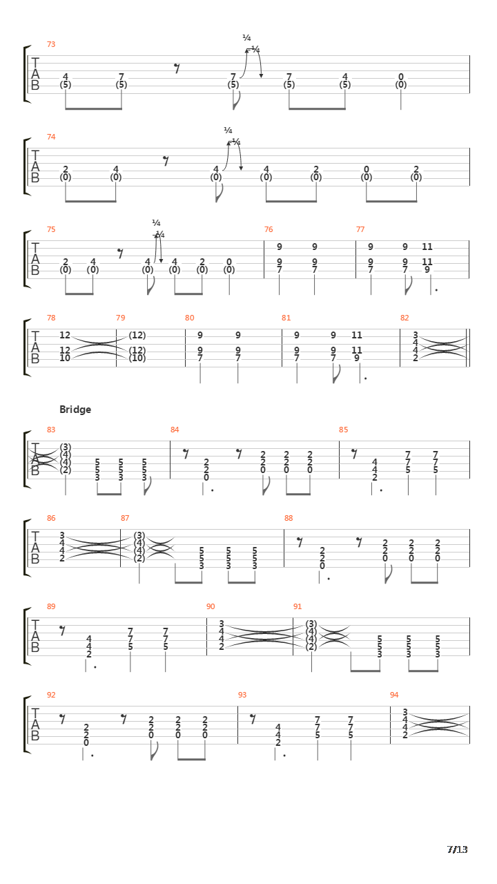 Substitution吉他谱