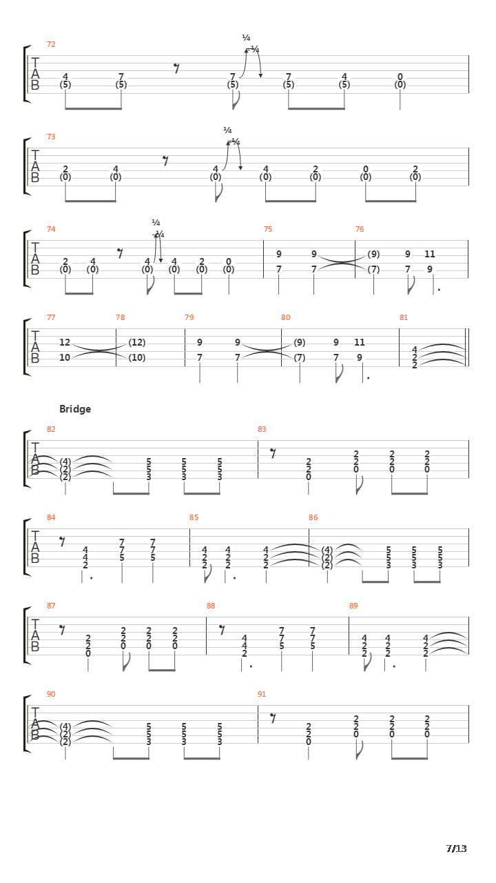 Substitution吉他谱