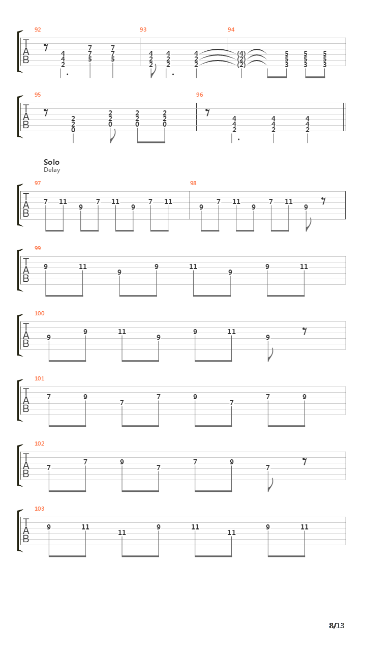 Substitution吉他谱