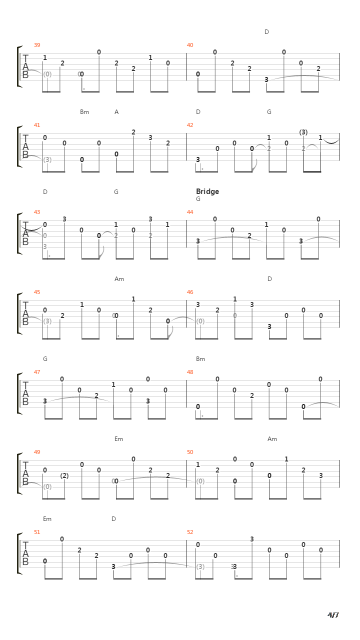 Benedictus吉他谱