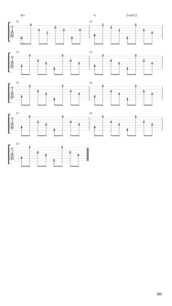 Benedictus吉他谱