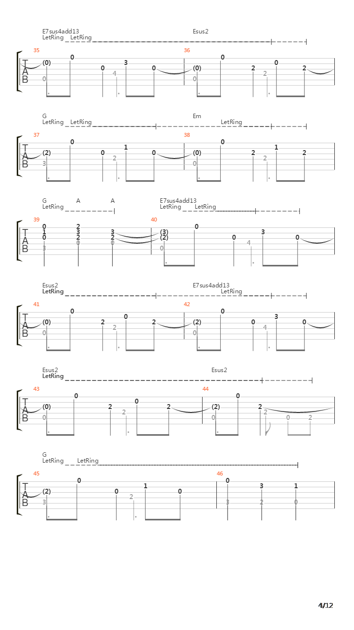 Scarborough Fair(斯卡保罗集市)吉他谱