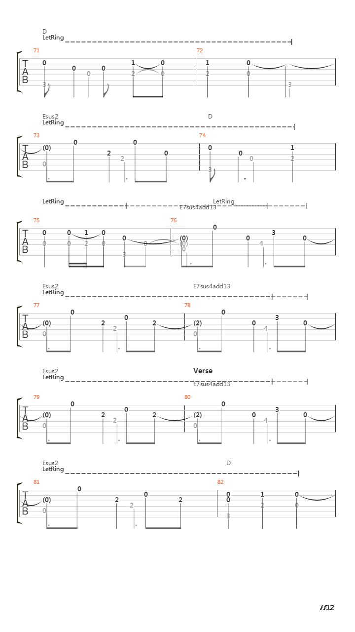 Scarborough Fair(斯卡保罗集市)吉他谱