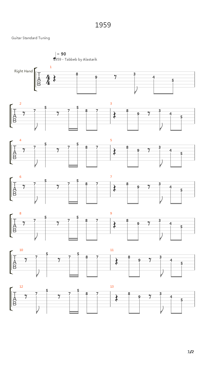 1959吉他谱