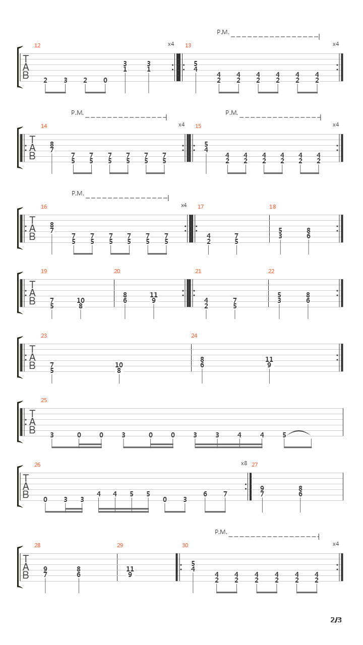 13吉他谱