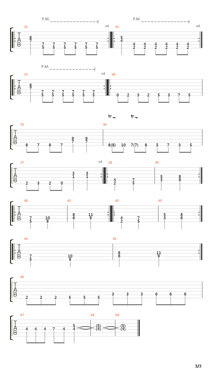 13吉他谱