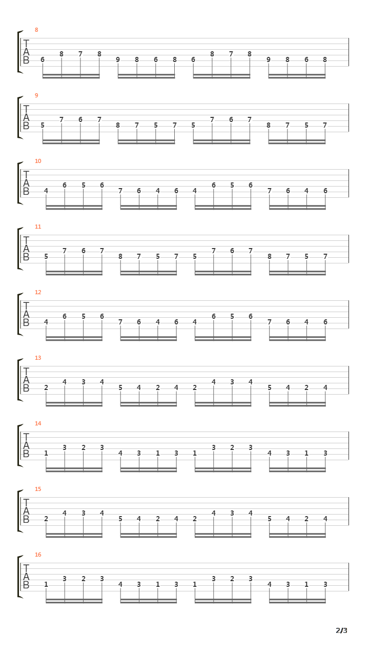 Crossing The River Styx吉他谱