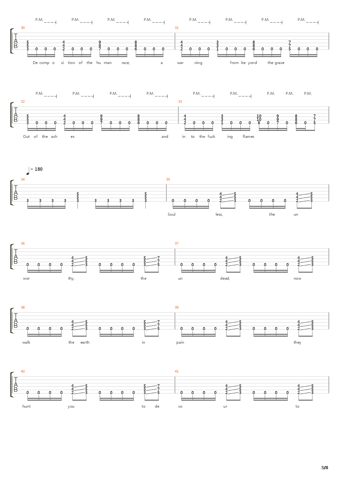 Decomposition Of The Human Race吉他谱