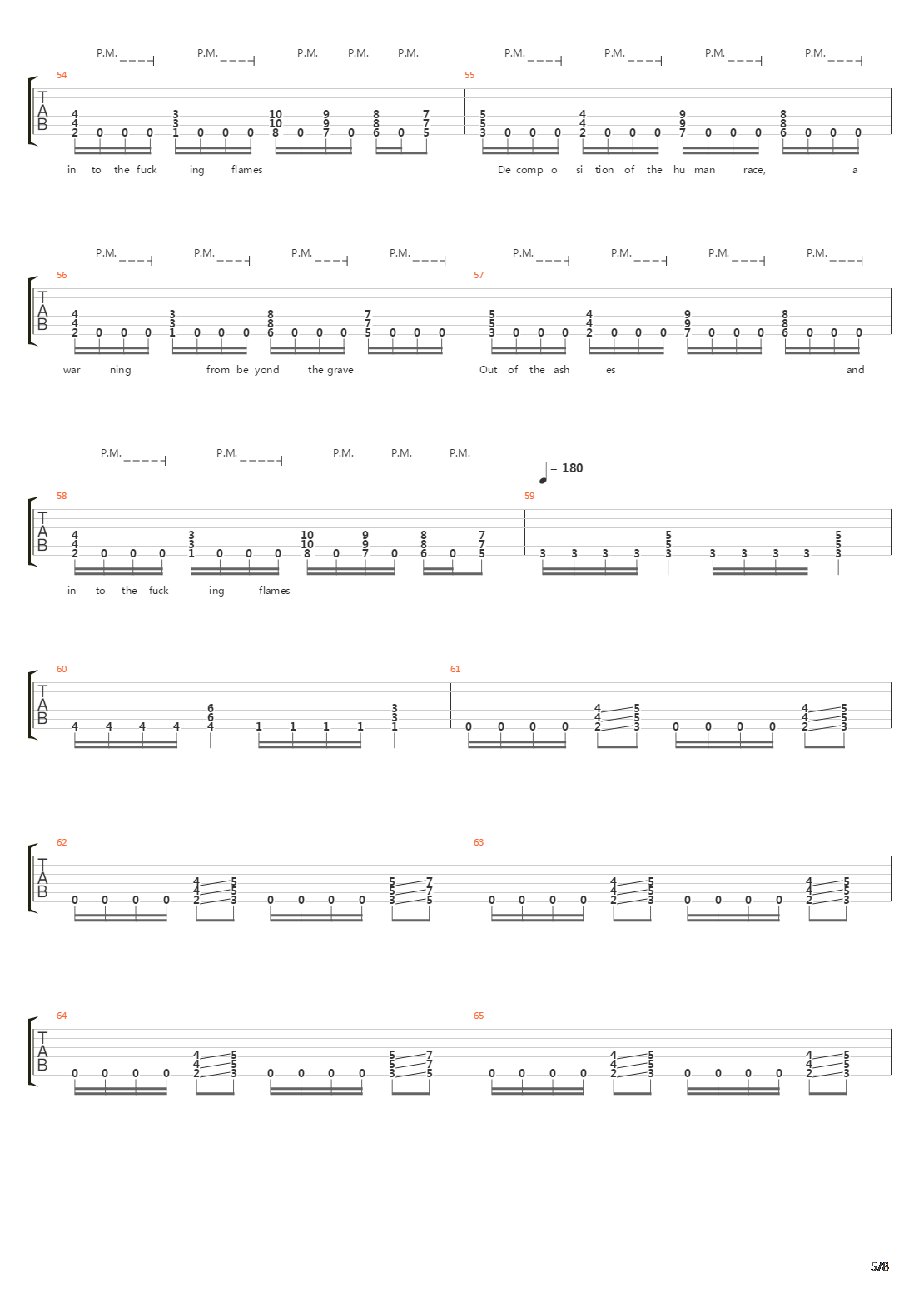 Decomposition Of The Human Race吉他谱