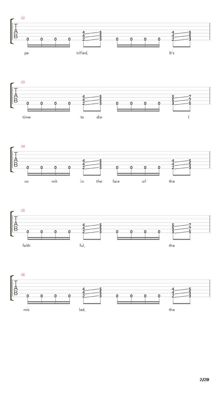 Decomposition Of The Human Race吉他谱