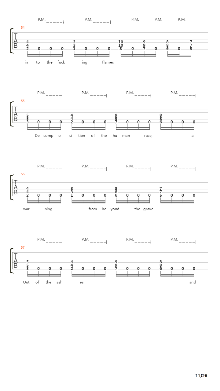 Decomposition Of The Human Race吉他谱