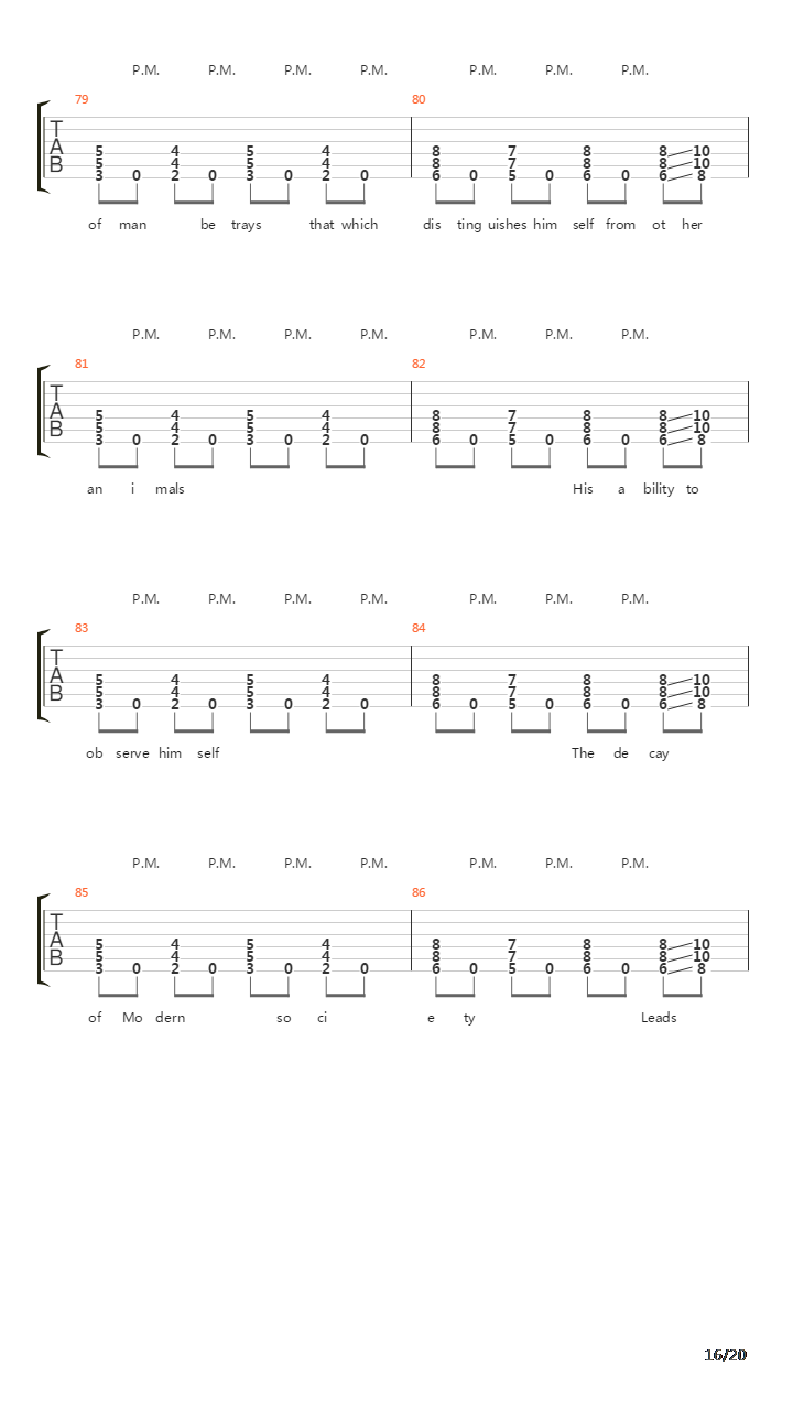 Decomposition Of The Human Race吉他谱