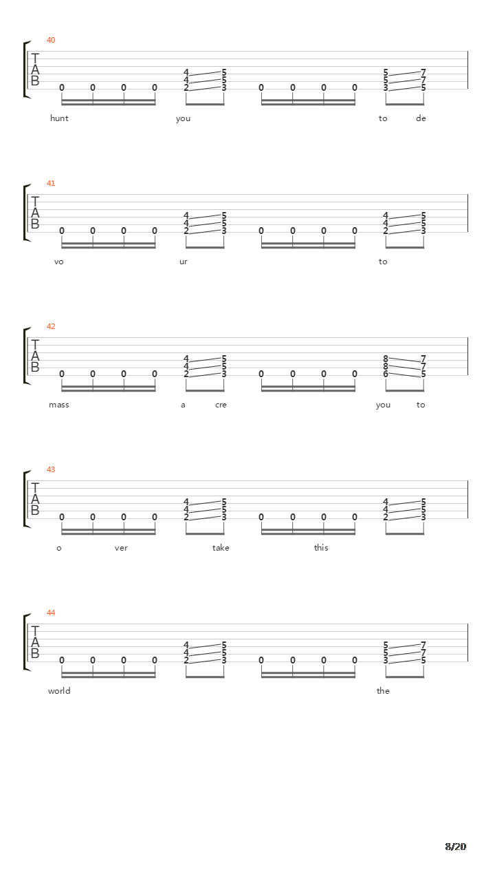 Decomposition Of The Human Race吉他谱