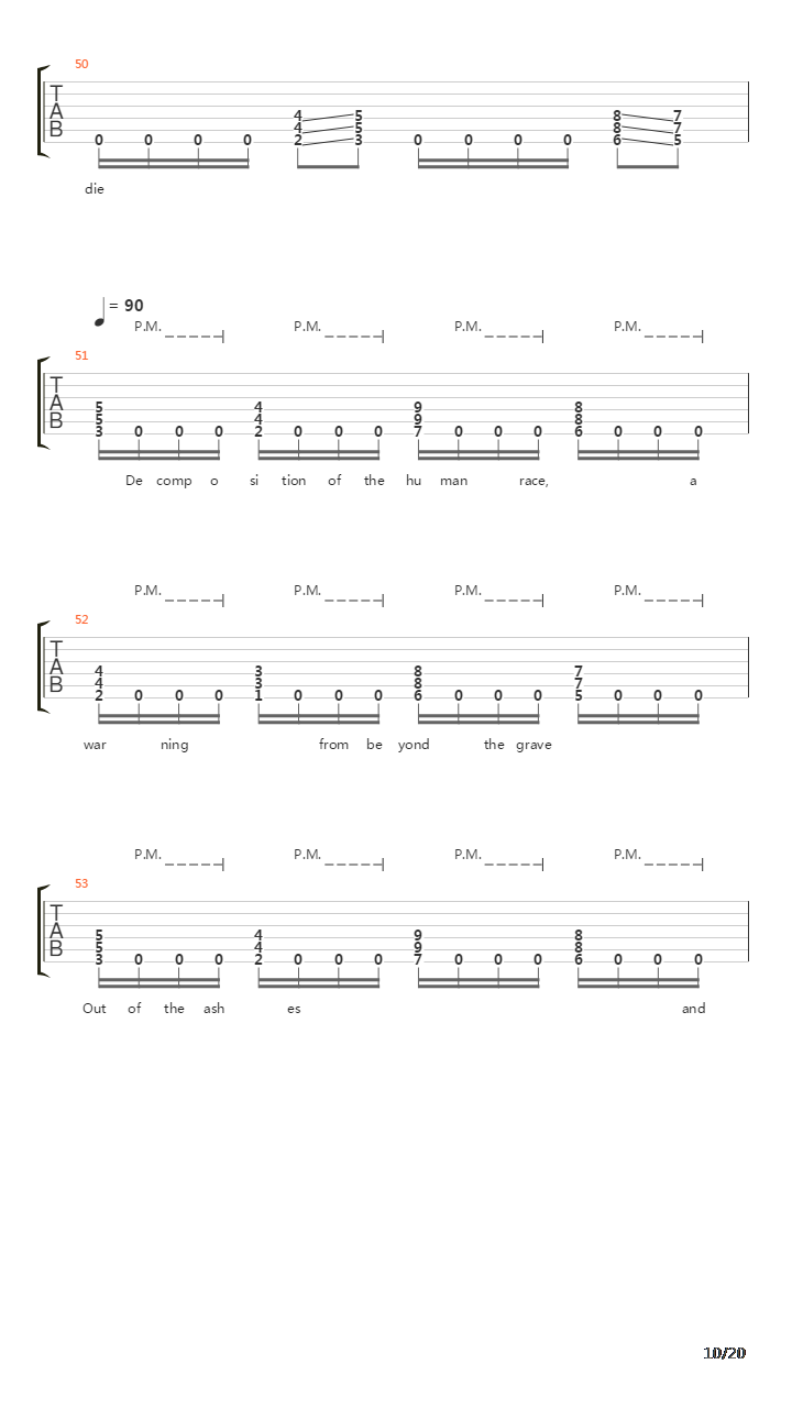 Decomposition Of The Human Race吉他谱