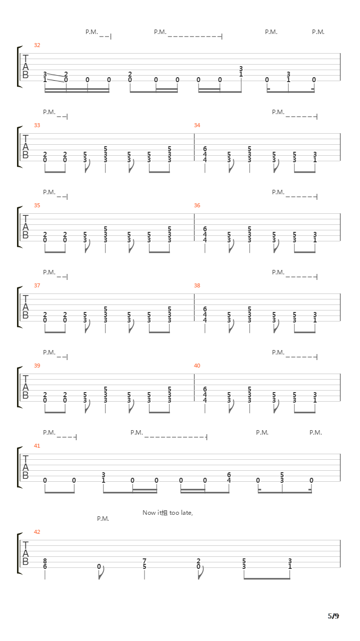 Manipulation吉他谱