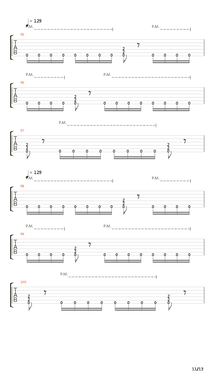 One Bullet Left吉他谱