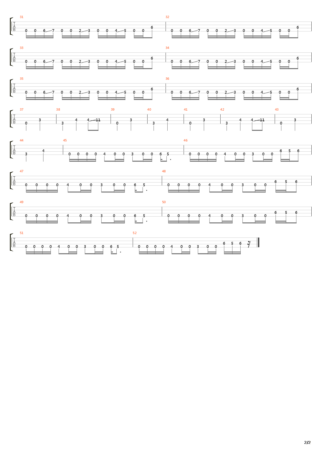 Remains Of You吉他谱