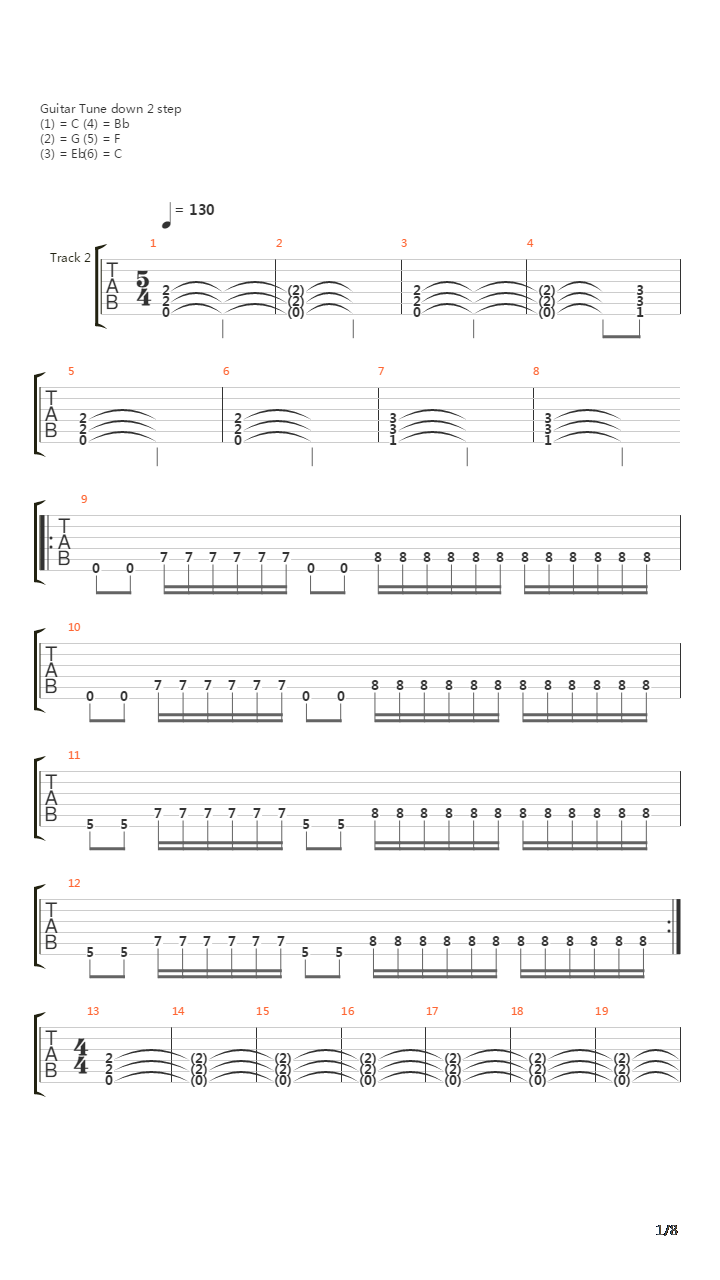 The Curse Of Ancients吉他谱