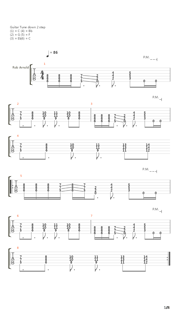 The Scar吉他谱