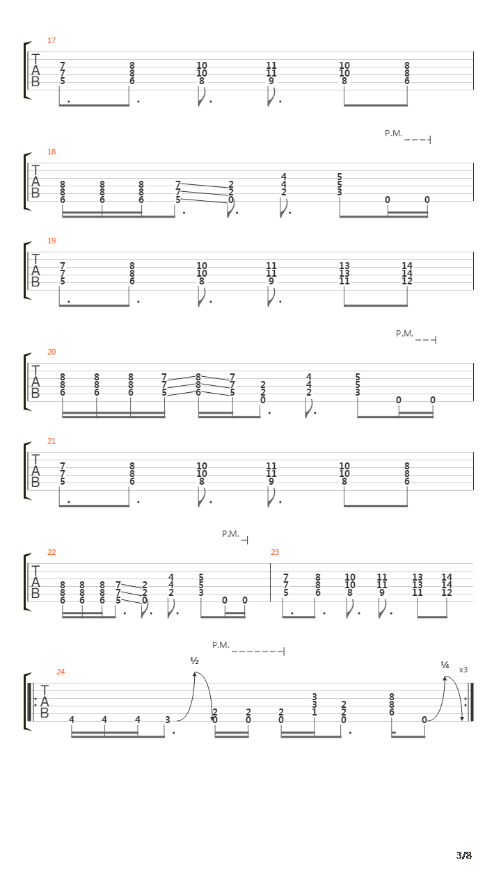 The Scar吉他谱