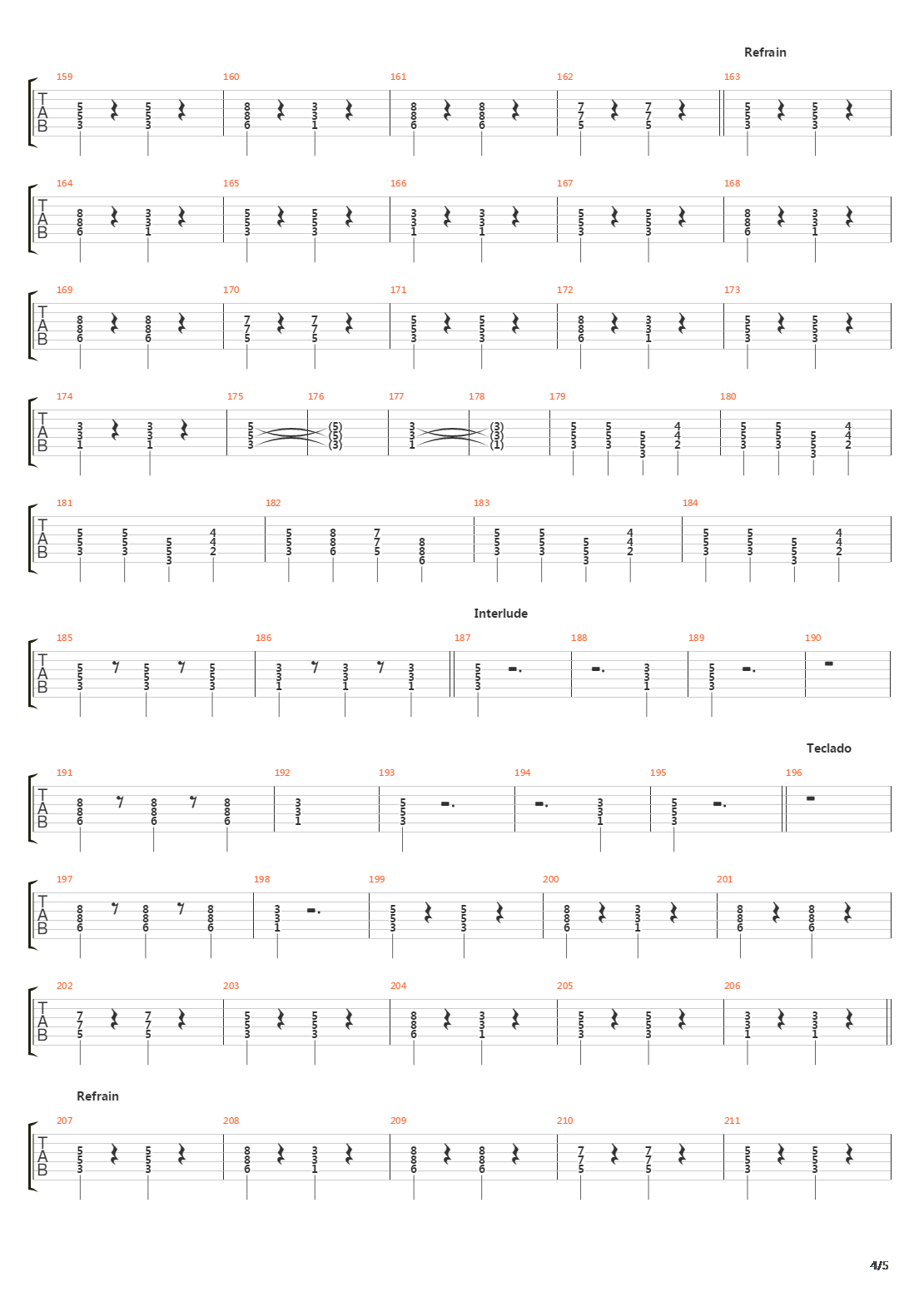 Estampida吉他谱