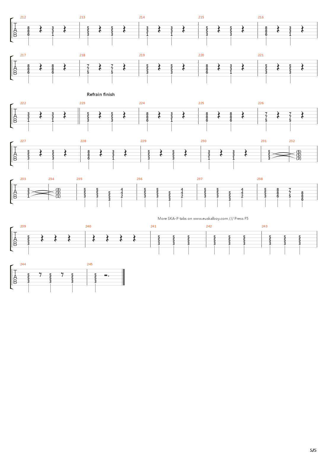 Estampida吉他谱