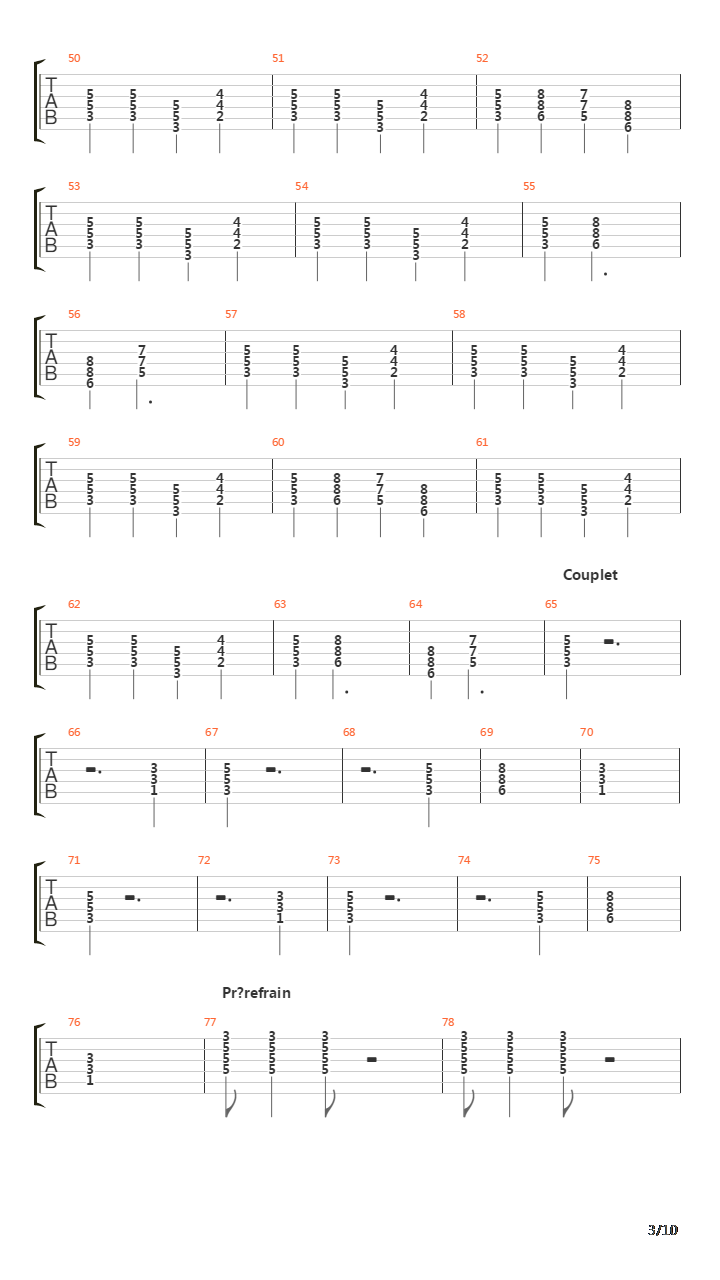 Estampida吉他谱