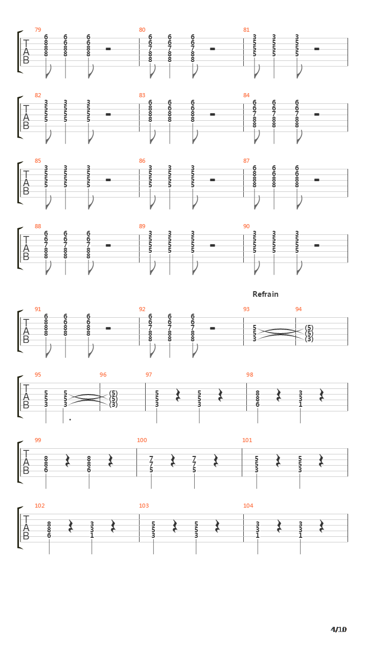 Estampida吉他谱