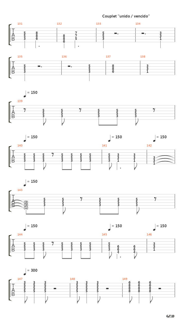 Estampida吉他谱