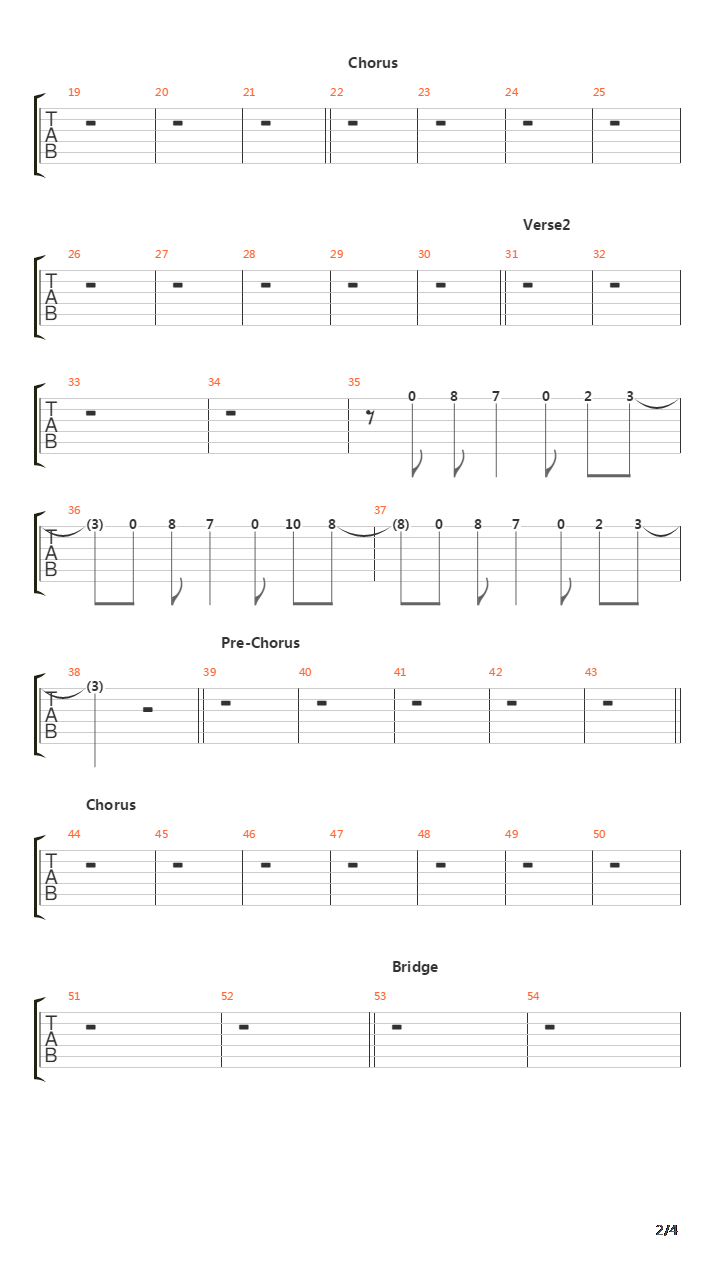 Falling Inside The Black吉他谱