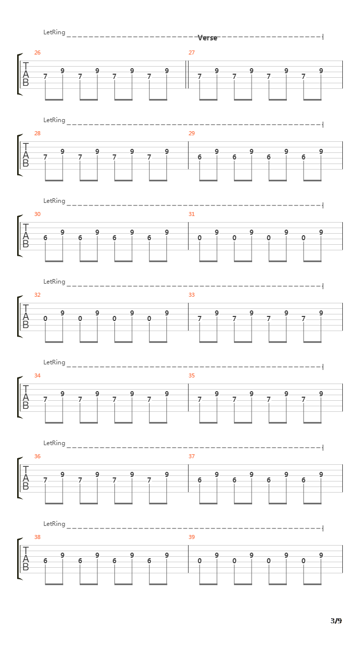 Chasing Cars吉他谱