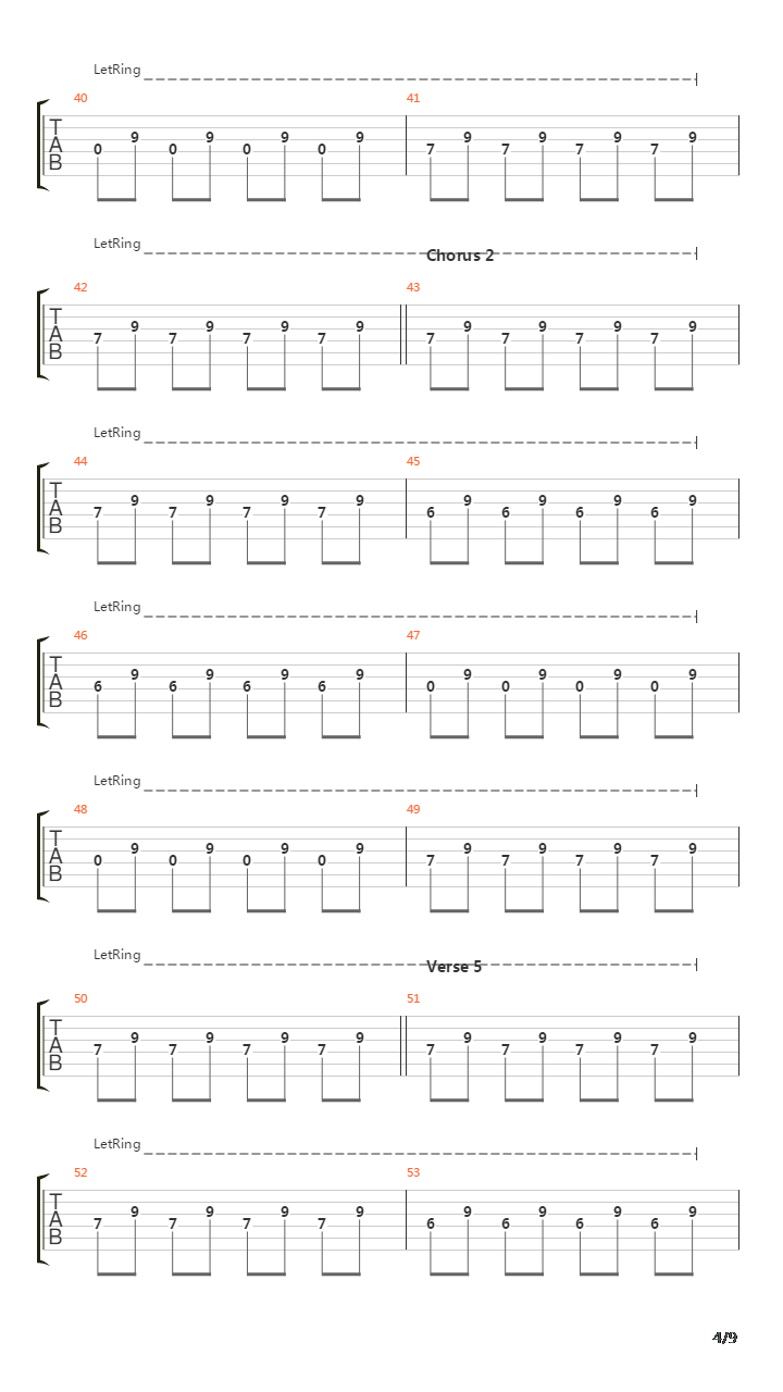 Chasing Cars吉他谱