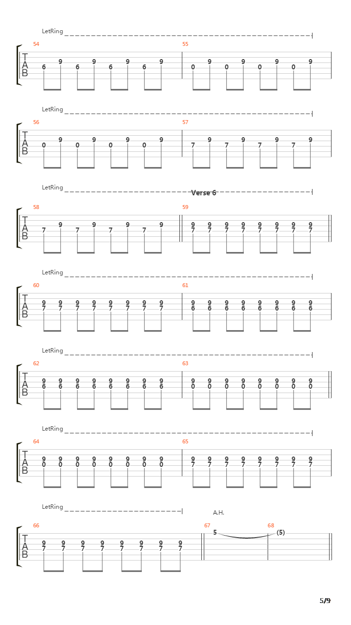 Chasing Cars吉他谱