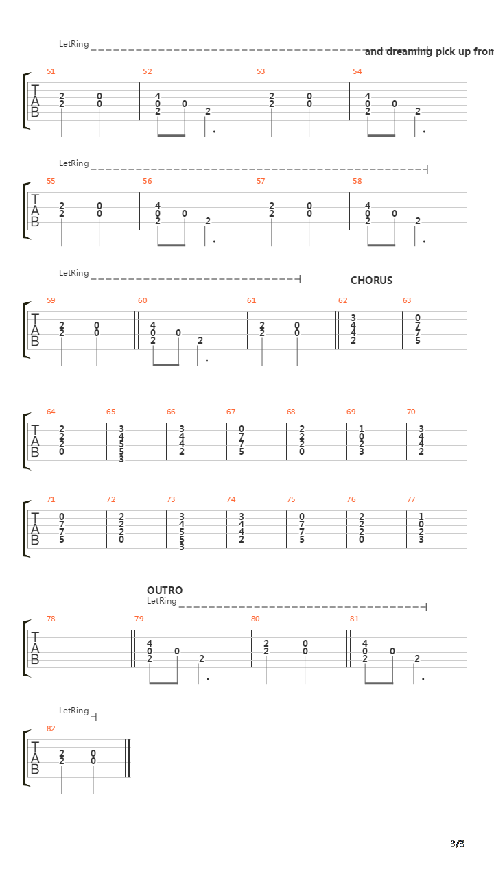 Set The Fire To The Third Bar吉他谱