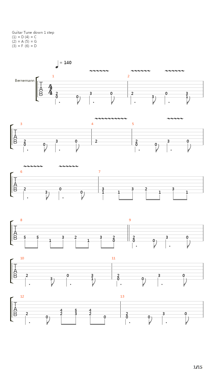 M-16吉他谱