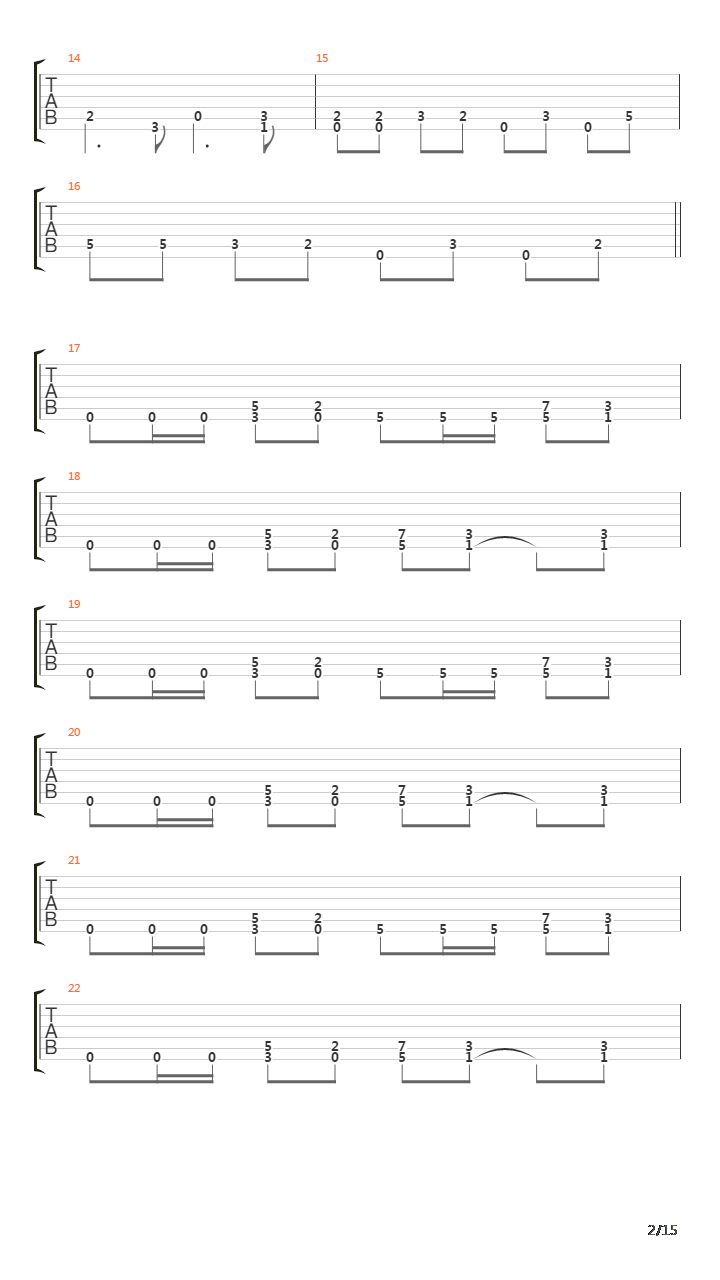 M-16吉他谱