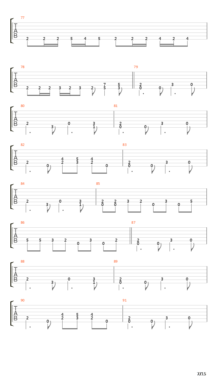 M-16吉他谱