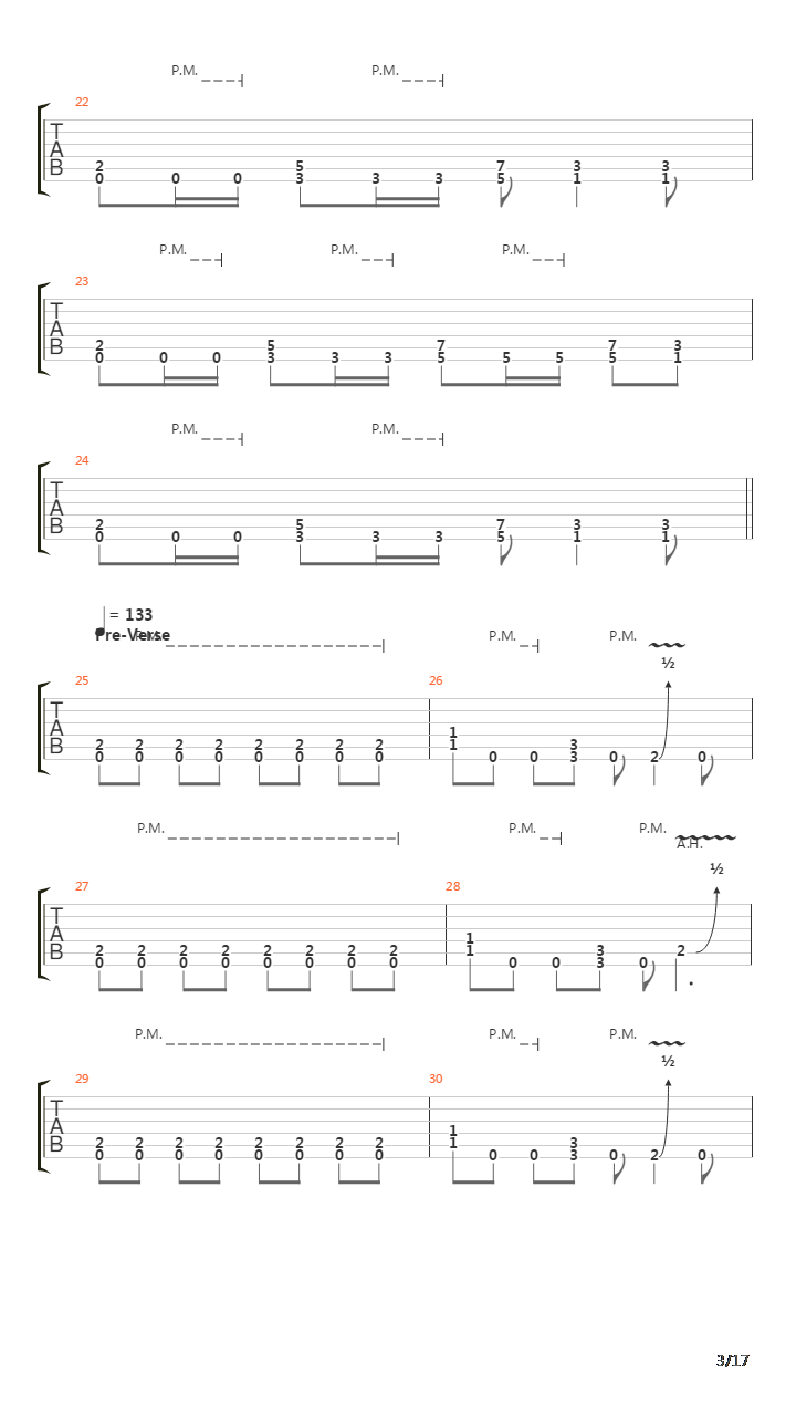 M-16吉他谱