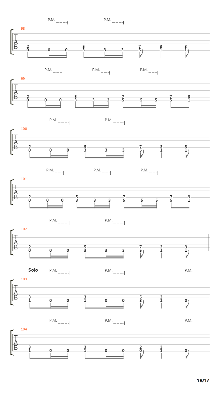 M-16吉他谱